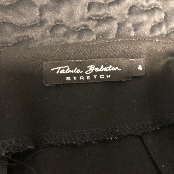 Talula Babaton Stretch Black High Slit Pencil Skirt - Picture 4 of 8